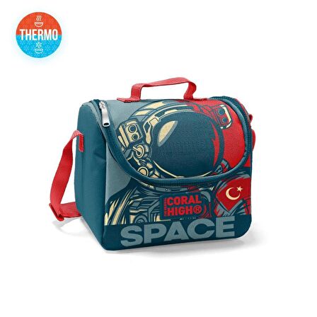 Coral High 22750 Astronot Desenli Termoslu Beslenme Çantası