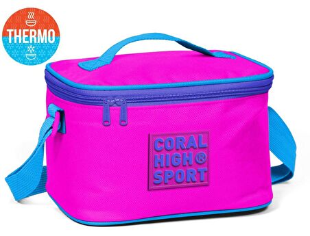 Coral High Sport Pembe Mavi Thermo Beslenme Çantası 22813