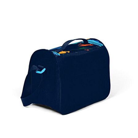Lacivert Dinazor Desenli Thermo Beslenme Çantası