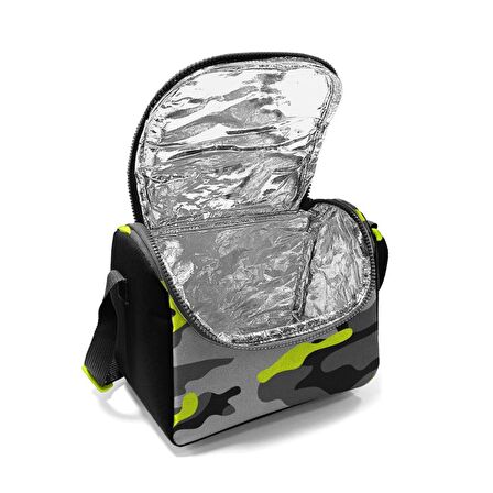 Gri Kamuflaj Desenli Thermo Beslenme Çantası