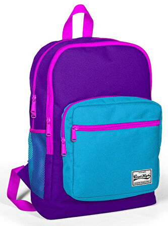 Coral High Dört Gözlü Mor-Turkuaz Kız Çocuk İlkokul Sırt Çantası
