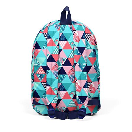 Coral High Flamingo Desenli Büyük Boy Okul Sırt Çantası 23185