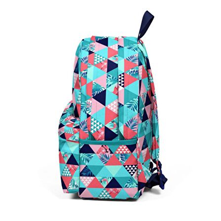 Coral High Flamingo Desenli Büyük Boy Okul Sırt Çantası 23185