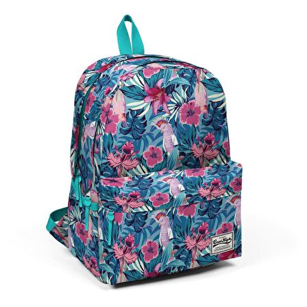Coral High Çiçek Desenli Büyük Boy Okul Sırt Çantası 23187