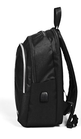 Coral High Sport Beş Gözlü Siyah Okul ve Günlük Sırt Çantası - Laptop+Tablet Bölmeli