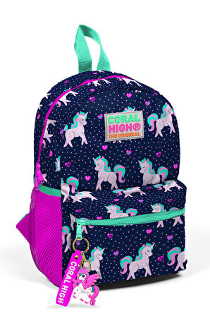 Coral High Kids Lacivert Unicorn İki Bölmeli Yuva Sırt Çantası 23334