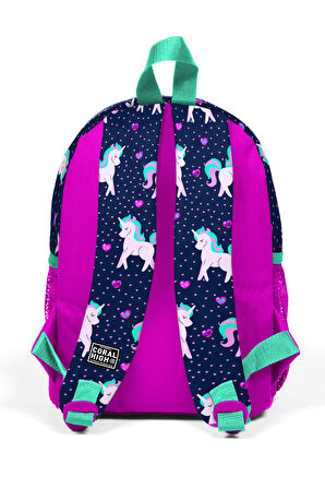 Coral High Kids Lacivert Unicorn İki Bölmeli Yuva Sırt Çantası 23334