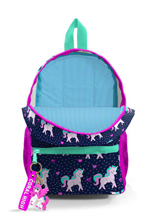 Coral High Kids Lacivert Unicorn İki Bölmeli Yuva Sırt Çantası 23334