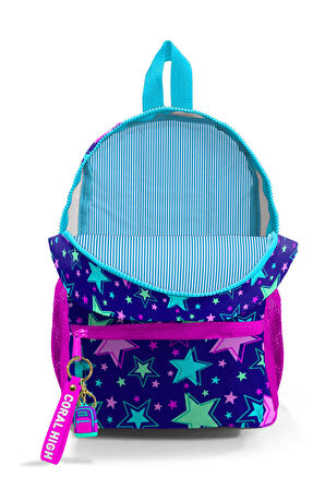 Coral High Kids Saks Yıldız Desenli İki Bölmeli Yuva Sırt Çantası 23335