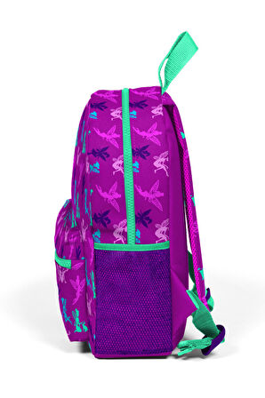 Coral High Kids Koyu Pembe Peri Desenli İki Bölmeli Yuva Sırt Çantası 23338