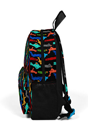 Coral High Kids Siyah Basketbol Toplu İki Bölmeli Yuva Sırt Çantası 23345