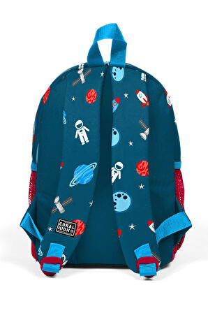 Coral High Kids Nefti Astranot Desenli İki Bölmeli Yuva Sırt Çantası 23354