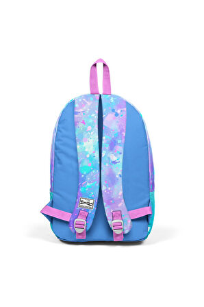 Coral High Derin Mavi Unicornlu İki Bölmeli USB Şarjlı Kulaklık Çıkışlı Sırt Çantası 23429