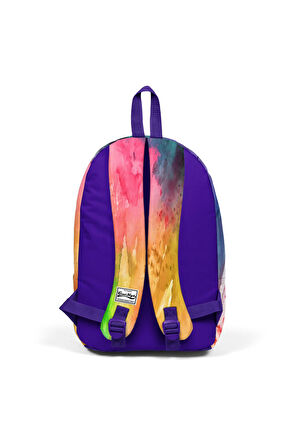 Coral High Rengarenk İki Bölmeli USB Şarjlı Kulaklık Çıkışlı Sırt Çantası 23434