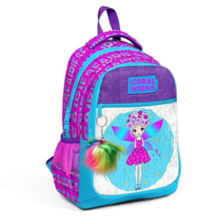 Coral High Kız Desenli Büyük Boy Okul Sırt Çantası 23484