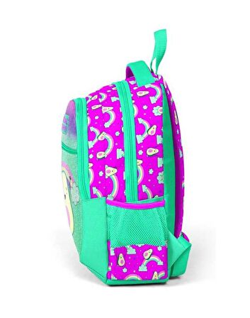 Coral High Kids Su Yeşili Pembe Üç Bölmeli Okul Çantası 23491