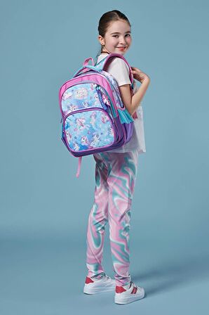 Coral High Mor Pembe Unicorn İlkokul ve Günlük Sırt Çantası - Kız Çocuk