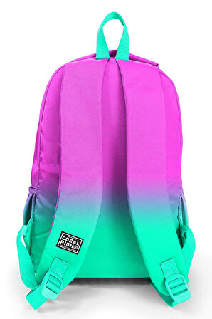 Coral High Kids Pembe Su Yeşili Renk Geçişli Üç Bölmeli Okul Sırt Çantası 23664