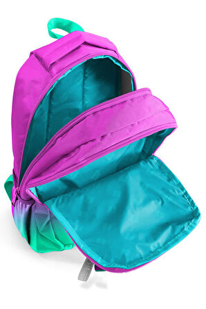 Coral High Kids Pembe Su Yeşili Renk Geçişli Üç Bölmeli Okul Sırt Çantası 23664