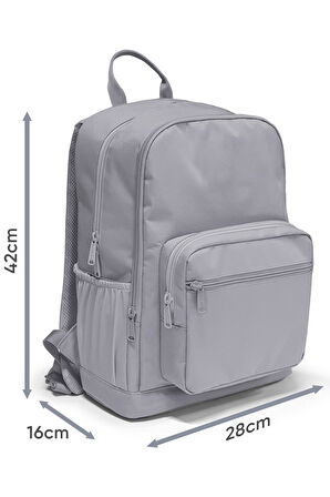Coral High Neon Mercan Turkuaz Desenli Okul Sırt Çantası 23685