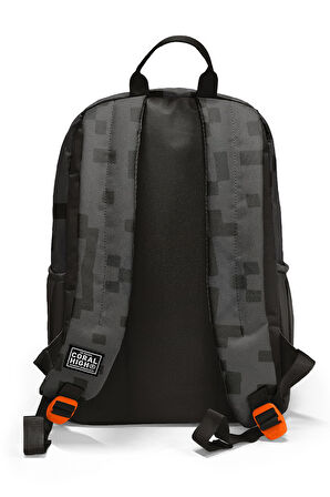 Coral High Siyah Blok Desenli Okul Sırt Çantası 23694