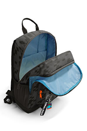 Coral High Siyah Blok Desenli Okul Sırt Çantası 23694