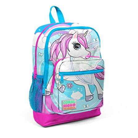 Coral High Unicorn Desenli Büyük Boy Okul Sırt Çantası 23711