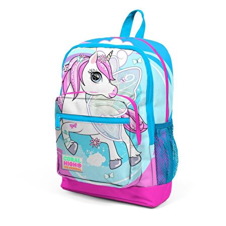 Coral High Unicorn Desenli Büyük Boy Okul Sırt Çantası 23711