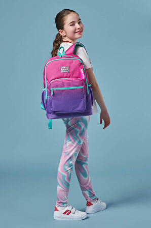 Coral High Kids Pembe Mor Renk Geçişli Okul Sırt Çantası 23762