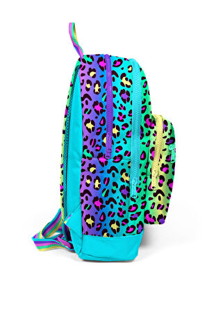 Coral High Kids Renkli Leopar Desenli Okul Sırt Çantası 23769