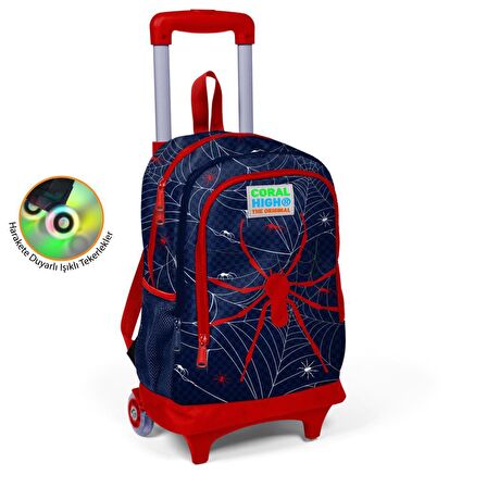Coral High Büyük Boy Çekçekli Sırt Çantası Spider Desen 23920