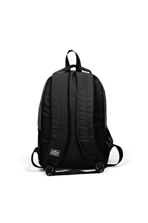 Coral High Kids Koyu Gri Üç Bölmeli USB Şarjlı Kulaklık Çıkışlı Sırt Çantası 24307