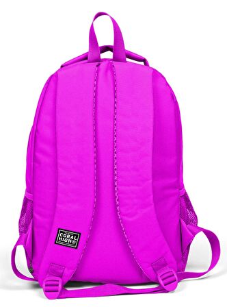 Coral High Pembe Kız Çocuk İlk ve Ortaokul Sırt Çantası - USB ve AUX Çıkışlı