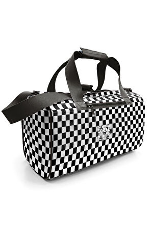 Coral High Siyah Beyaz Dama Desenli Spor Çanta 27531