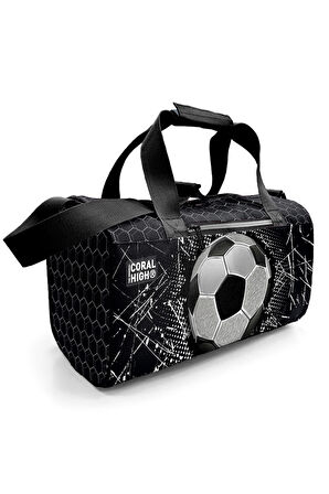 Coral High Siyah Futbol Desenli Spor Çantası 27539