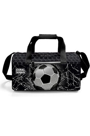 Coral High Siyah Futbol Desenli Spor Çantası 27539