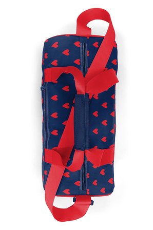 Coral High Lacivert Kırmızı Kalp Desenli Spor Çantası 27547