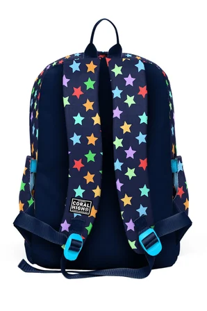 Coral High Kız Çocuk Lacivert Yıldız Desenli İlkokul Sırt Çantası (Dört Bölme) 33209
