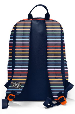 Coral High Çok Renkli Çizgi Desenli Okul Sırt Çantası 33231