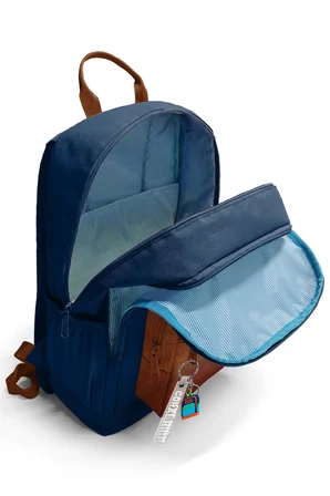 Coral High Lacivert Kahverengi Okul Sırt Çantası 33236