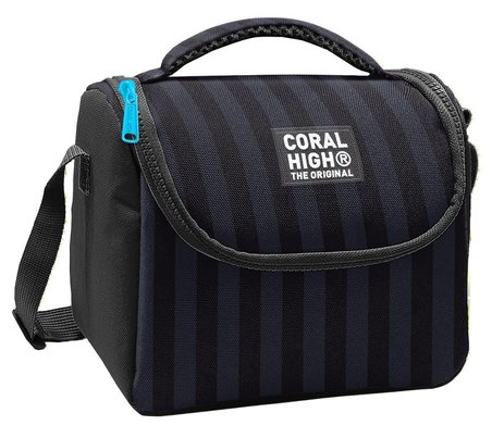 Coral High Erkek Çocuk Siyah Gri Çizgi Desenli Isı Yalıtımlı Beslenme Çantası 37118