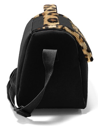 Coral High Kız Çocuk Siyah Kahverengi Leopar CH Desenli Isı Yalıtımlı Beslenme Çantası 37128