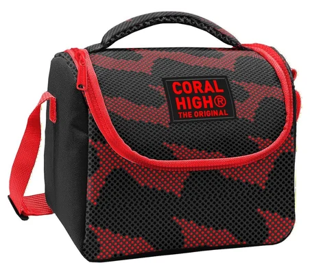 Coral High Erkek Çocuk Siyah Kırmızı Nokta Desenli Isı Yalıtımlı Beslenme Çantası 37133