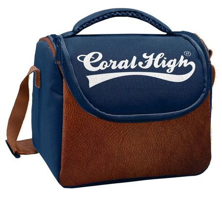 Coral High Erkek Çocuk Lacivert Kahverengi Desenli Isı Yalıtımlı Beslenme Çantası 37136