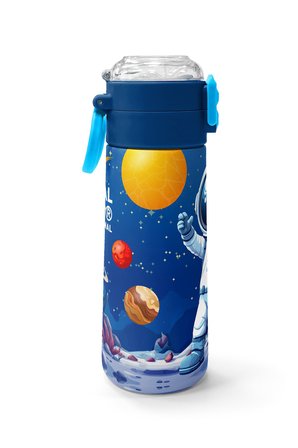 Coral High Kids Lacivert Astronot Desenli Pipetli ve Direkt İçim Çelik Termos 500 ml 38134