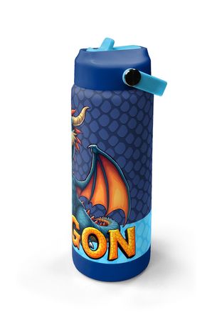 Coral High Dragon Desenli Katlanır Ağızlıklı Çelik Termos 650 ml 38313