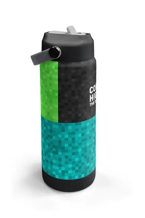 Coral High Craft Desenli Katlanır Ağızlıklı Çelik Termos 650 ml 38316