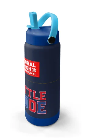 Coral High Lacivert Little Dude Baskılı Katlanır Ağızlıklı Çelik Termos 650 ml 38319