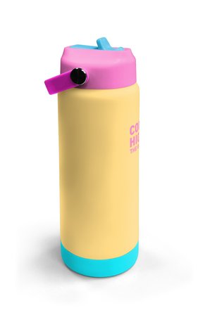 Coral High Sarı Katlanır Ağızlıklı Çelik Termos 650 ml 38398