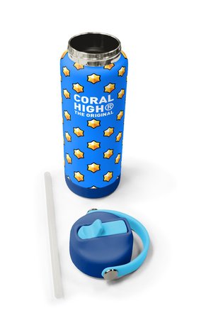 Coral High Coral Stars Desenli Pipetli ve Direkt İçim Çelik Termos 650 ml 38404